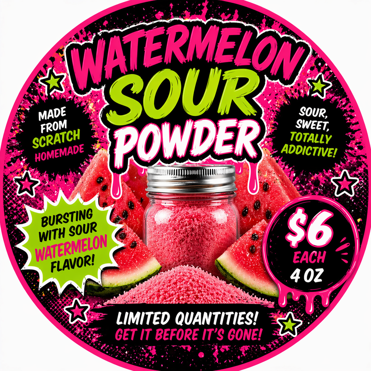 Candy dipping powder