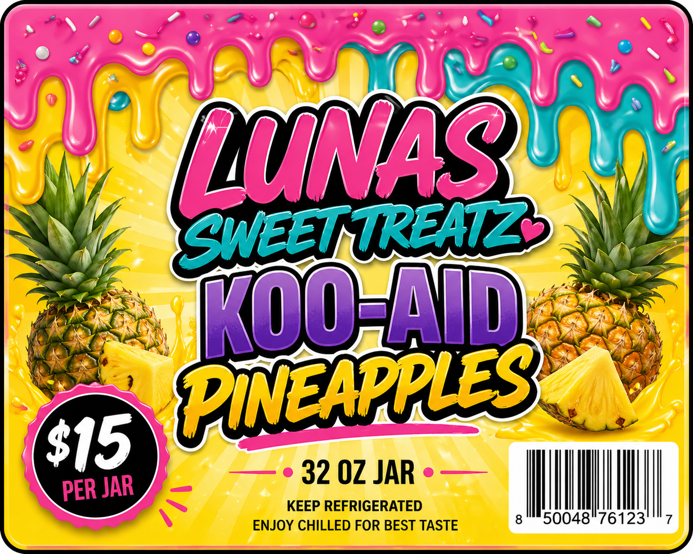 Flavored pineapple
