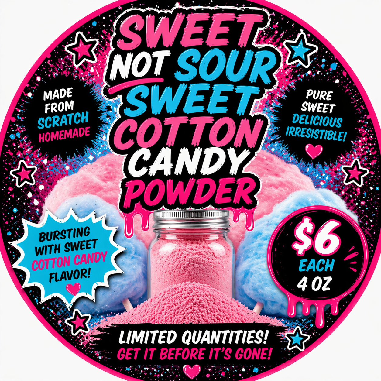 Candy dipping powder